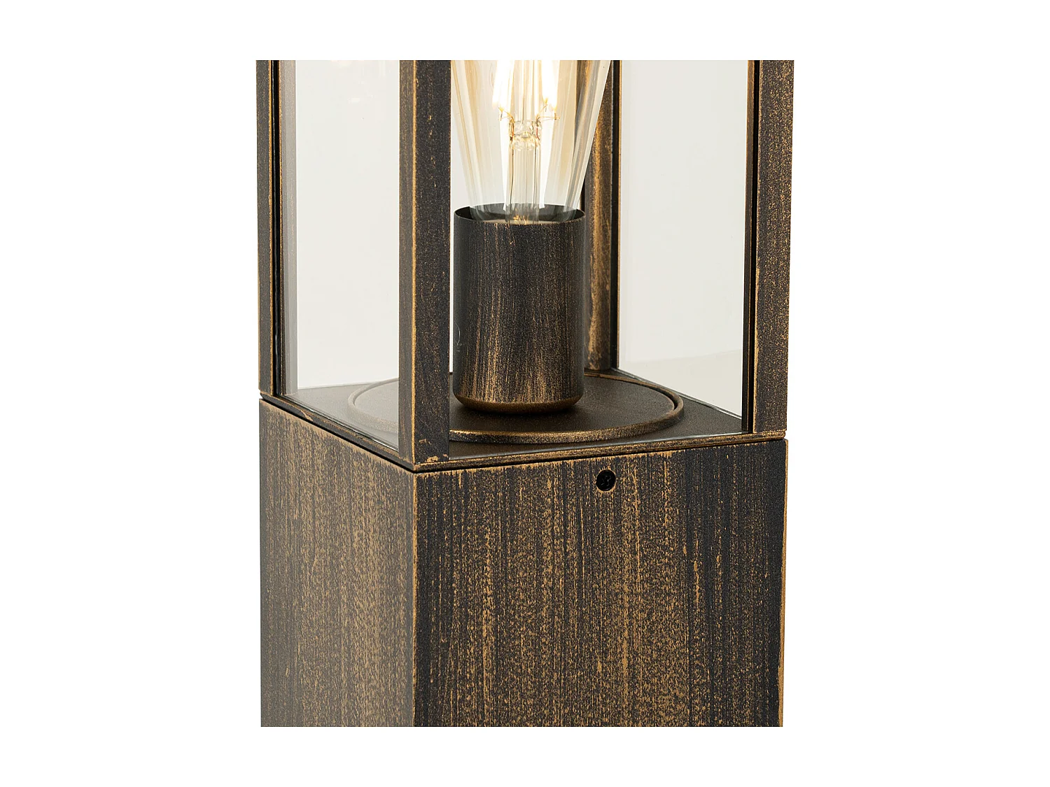 Lampe d'extérieur vintage sur pied or antique 80 cm IP44 - Charlois