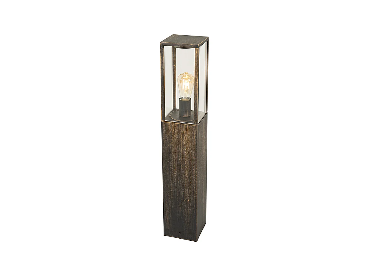 Lampe d'extérieur vintage sur pied or antique 80 cm IP44 - Charlois