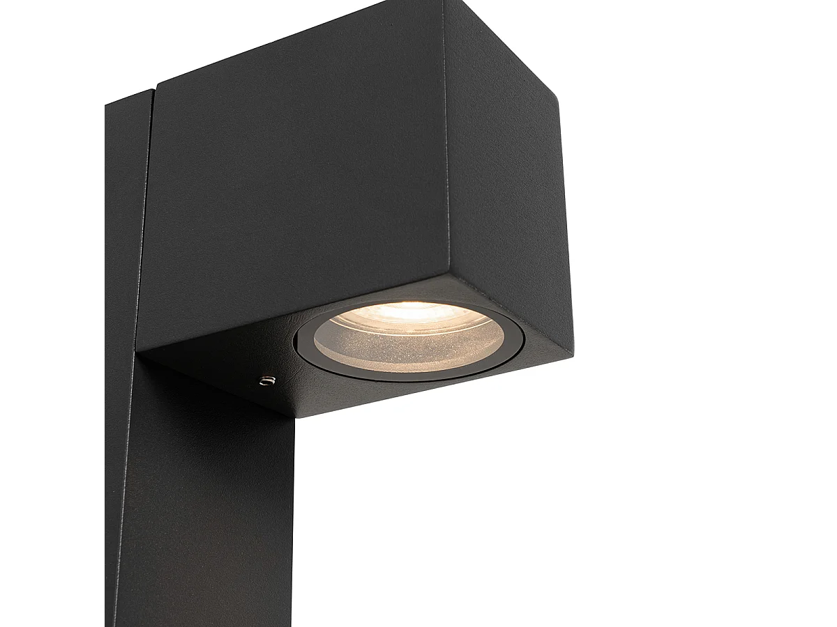Lampadaire extérieur industriel gris foncé 65 cm IP44 - Baleno