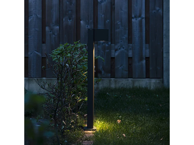 Lampadaire extérieur industriel gris foncé 65 cm IP44 - Baleno