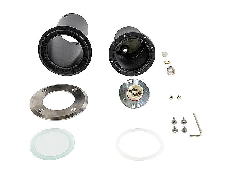 Spot de sol extérieur acier 11cm IP67 - Basic Round