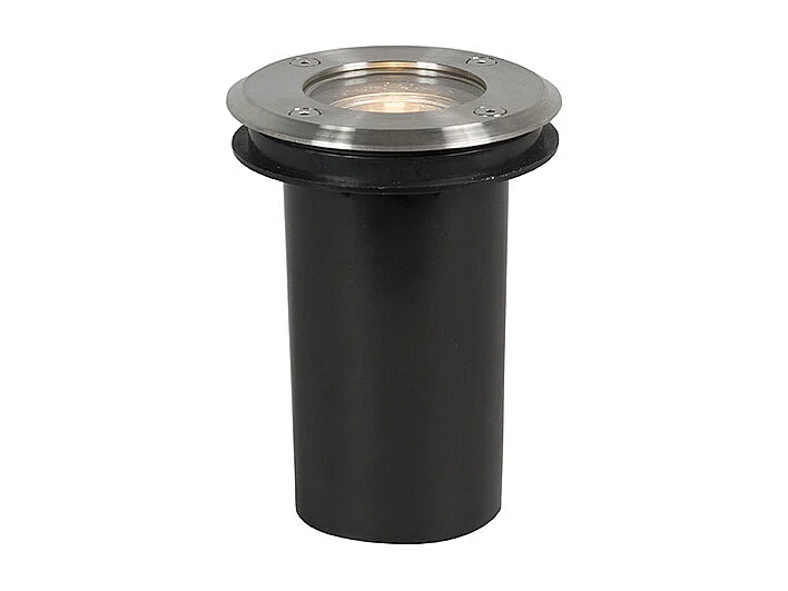 Spot encastré de sol extérieur en acier 11 cm IP67 - Basic Round