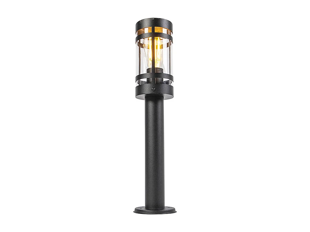 Lampe d'extérieur moderne noire 50 cm IP44 - Gleam