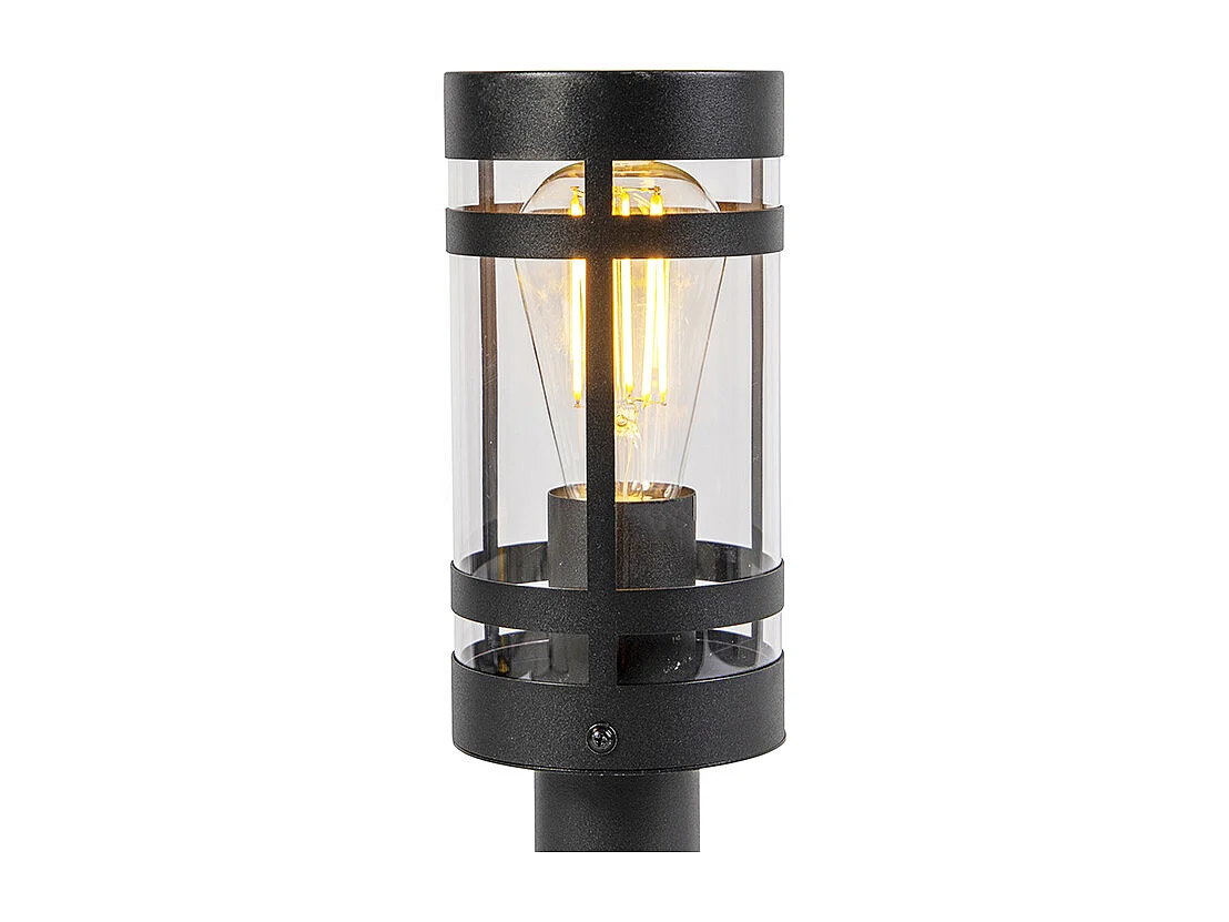 Lampe d'extérieur moderne noire 50 cm IP44 - Gleam