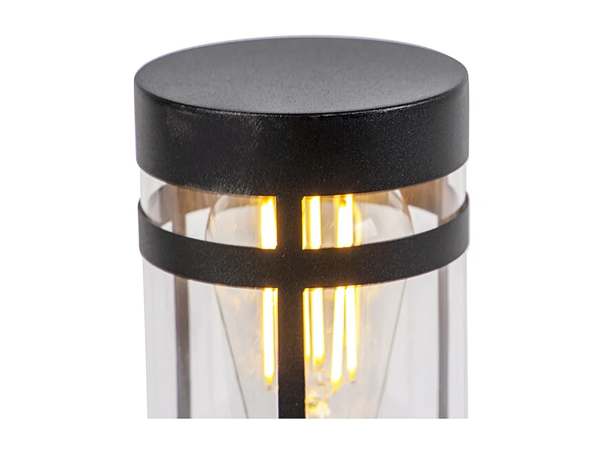 Lampe d'extérieur moderne noire 50 cm IP44 - Gleam