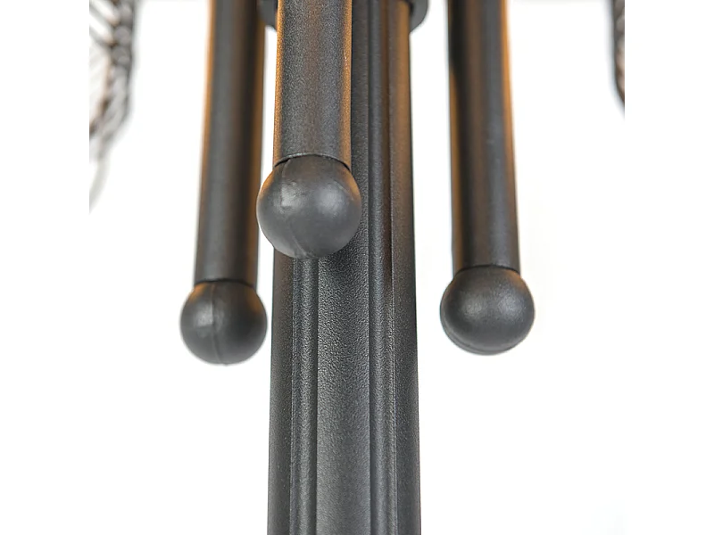 Lampe d'extérieur rurale noire à 3 lumières IP44 - Guardado