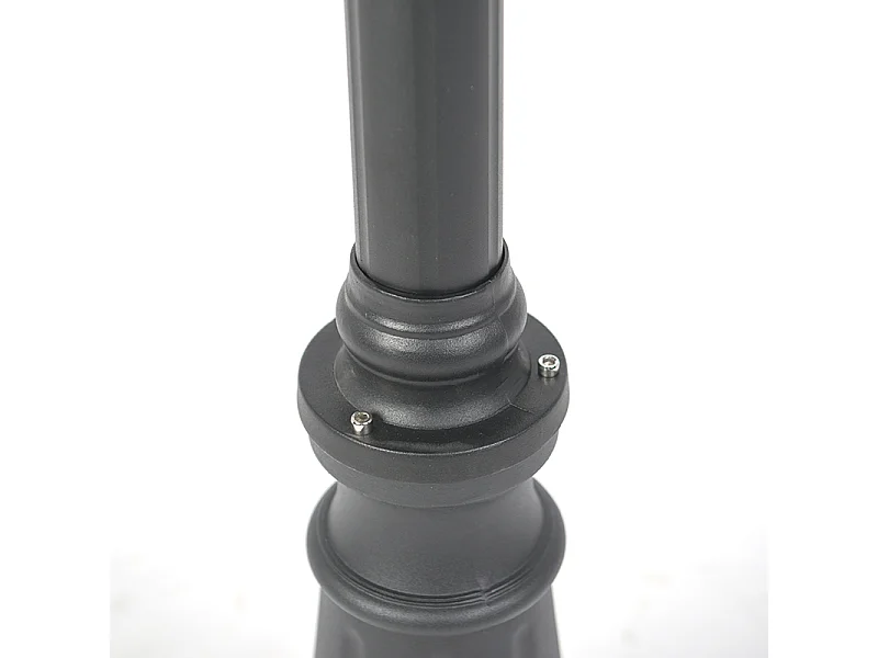 Lampe d'extérieur rurale noire à 3 lumières IP44 - Guardado