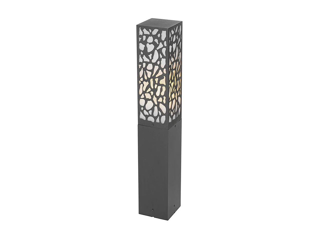 Borne d'extérieur moderne noire 60 cm IP44 - Nicole