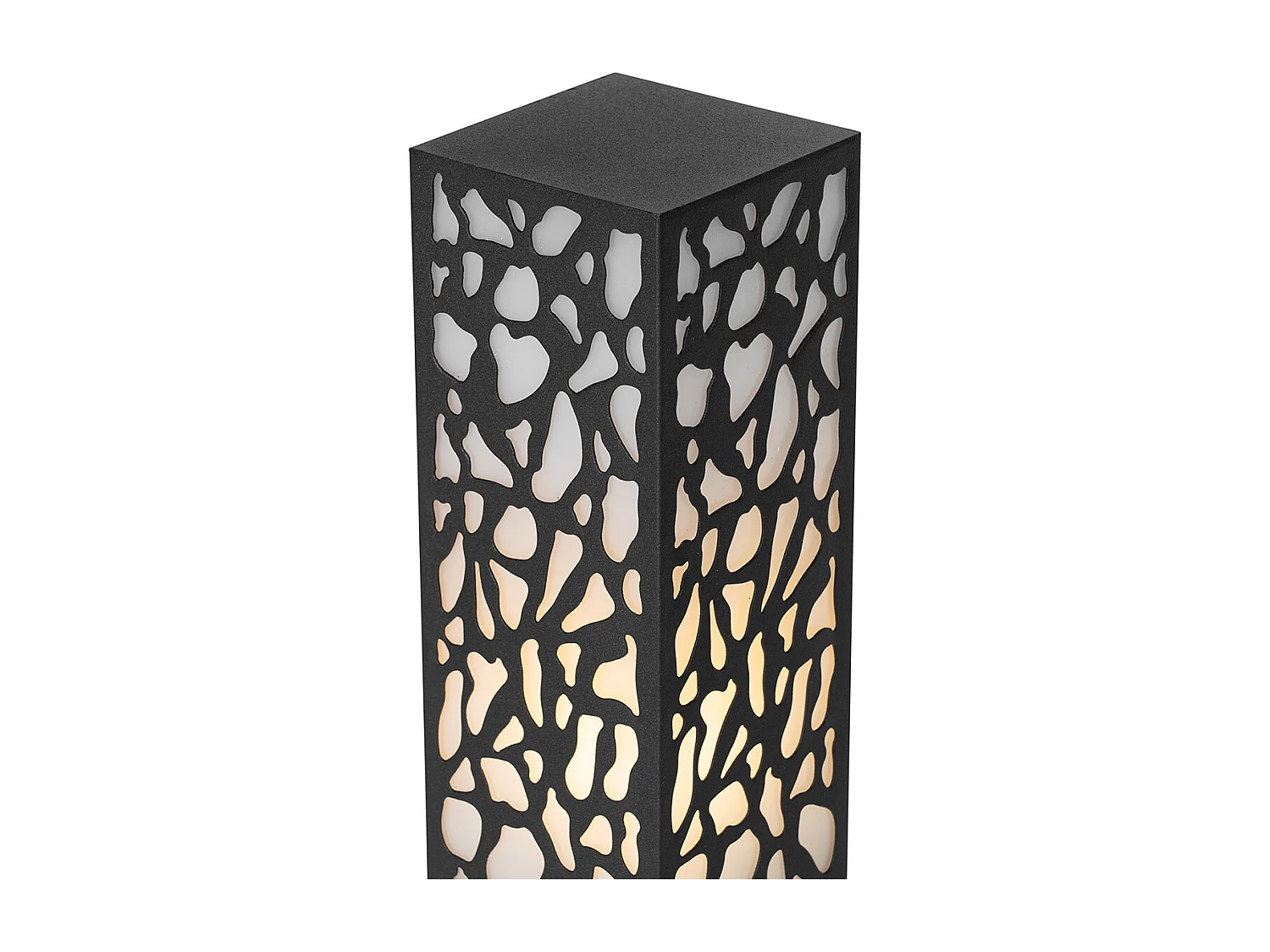 Borne d'extérieur moderne noire 60 cm IP44 - Nicole