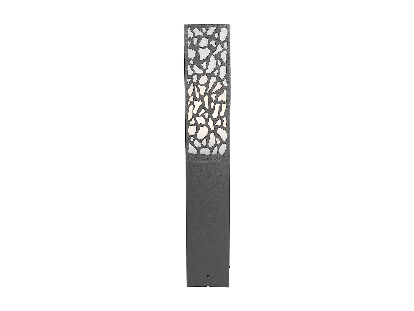 Borne d'extérieur moderne noire 60 cm IP44 - Nicole