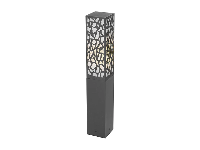 Borne d'extérieur moderne noire 60 cm IP44 - Nicole