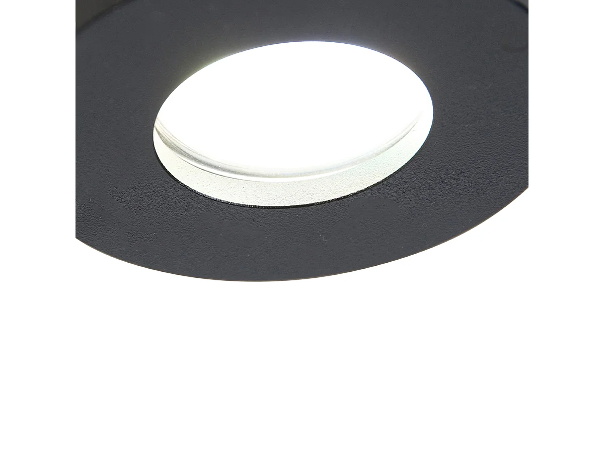 Spot encastré intelligent pour salle de bain noir avec Wi-Fi GU10 - Shed