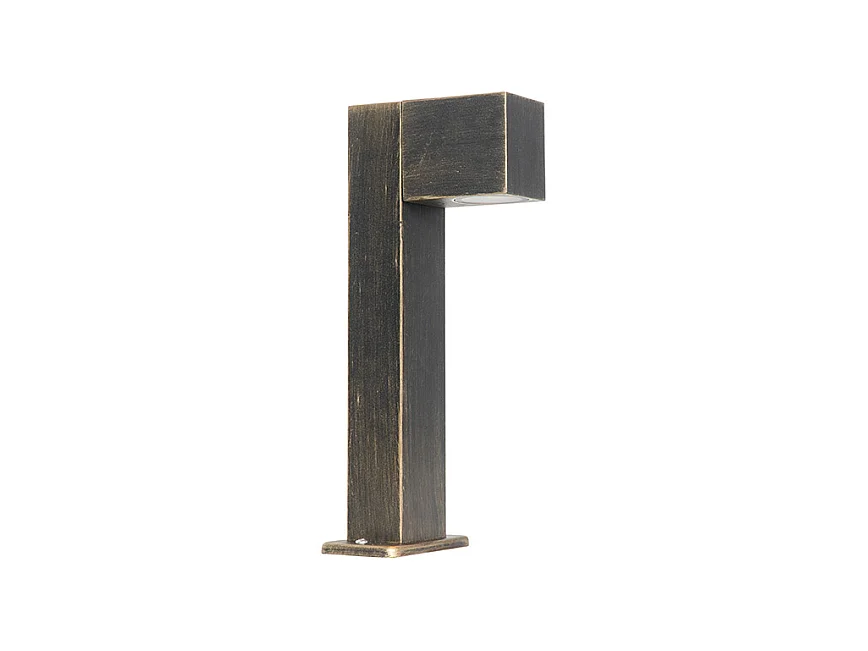 Lampe d'extérieur sur pied industrielle or antique 35 cm IP44 - Baleno