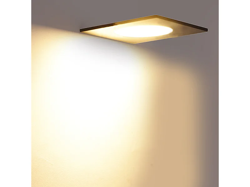 Spot encastré moderne noir avec LED à 3 niveaux de luminosité IP65 - Simply