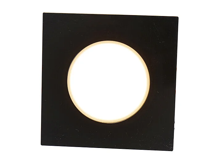 Spot encastré moderne noir avec LED à 3 niveaux de luminosité IP65 - Simply