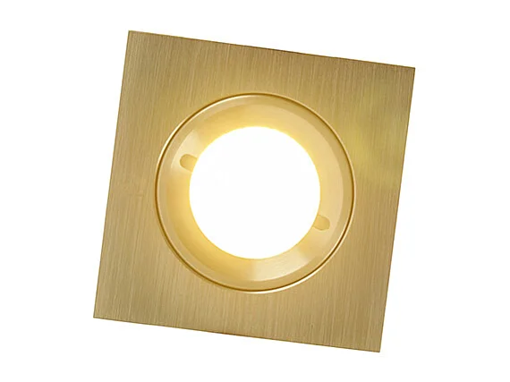 Spot encastré moderne doré carré IP44 - Xena