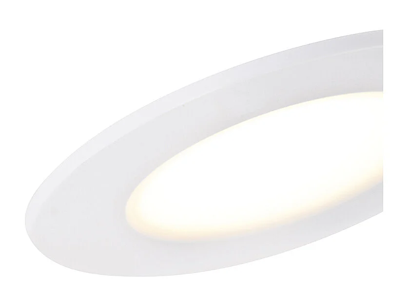 Lot de 6 spots encastrés blancs avec LED à intensité variable 3 niveaux IP65 - Blanca