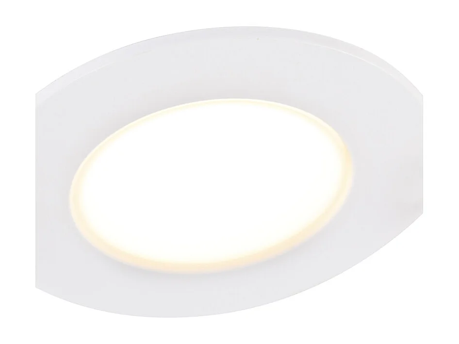 Lot de 6 spots encastrés blancs avec LED à intensité variable 3 niveaux IP65 - Blanca