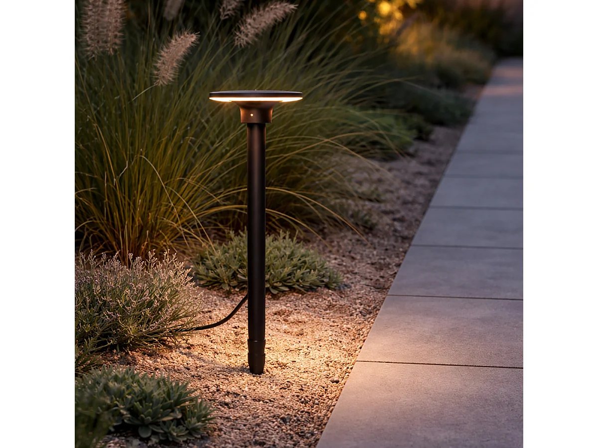 Spot encastrable moderne noir avec LED IP54 - Skyf