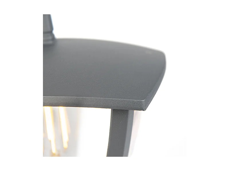 Lanterne sur pied moderne extérieur gris foncé - Platar