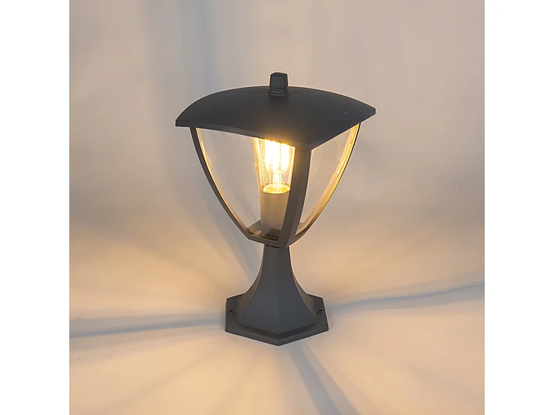 Lanterne sur pied moderne extérieur gris foncé - Platar