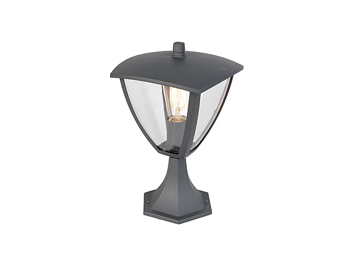 Lanterne sur pied moderne extérieur gris foncé - Platar
