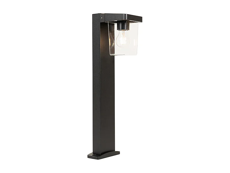 Lampe d'extérieur moderne sur pied noir 60 cm IP54 - Chimay