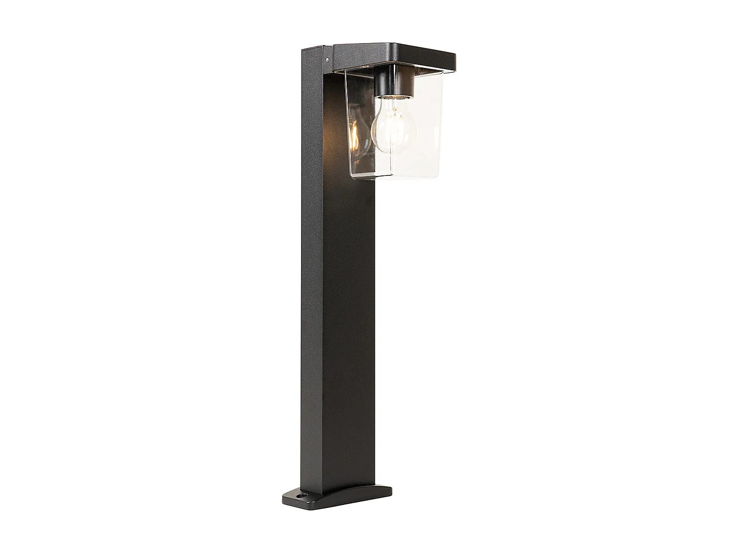 Lampe d'extérieur moderne sur pied noir 60 cm IP54 - Chimay
