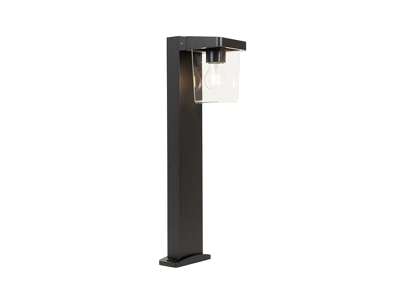 Lampe d'extérieur moderne sur pied noir 60 cm IP54 - Chimay