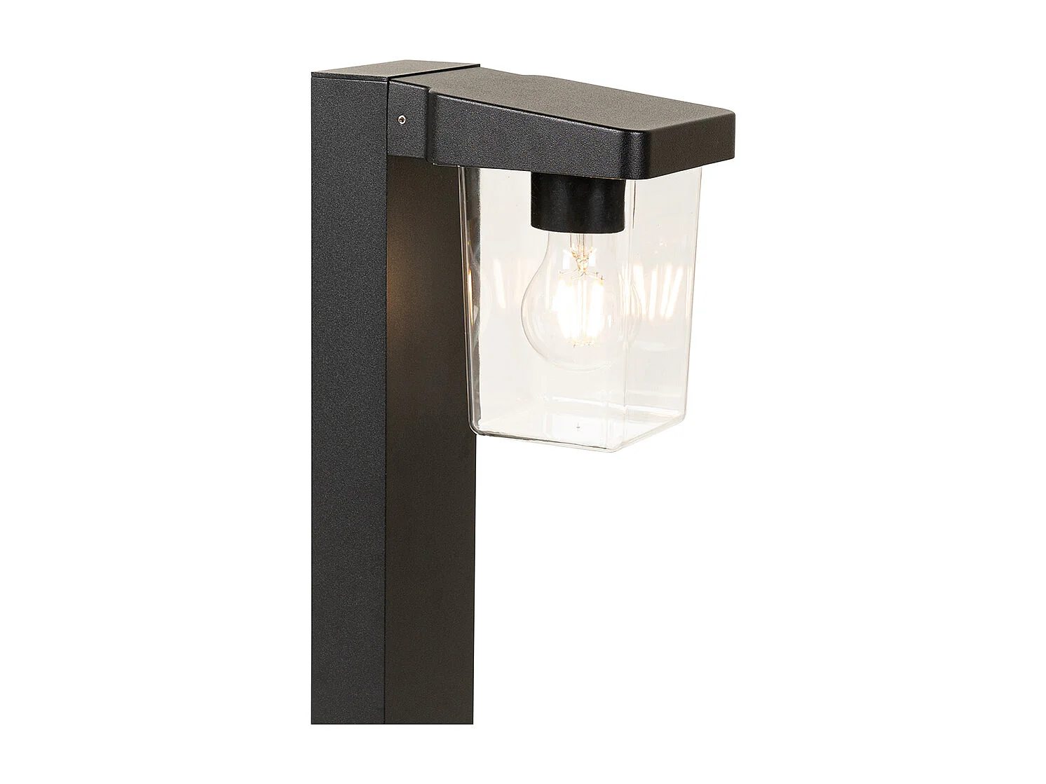 Lampadaire d'extérieur moderne noir 60 cm IP54 - Chimay