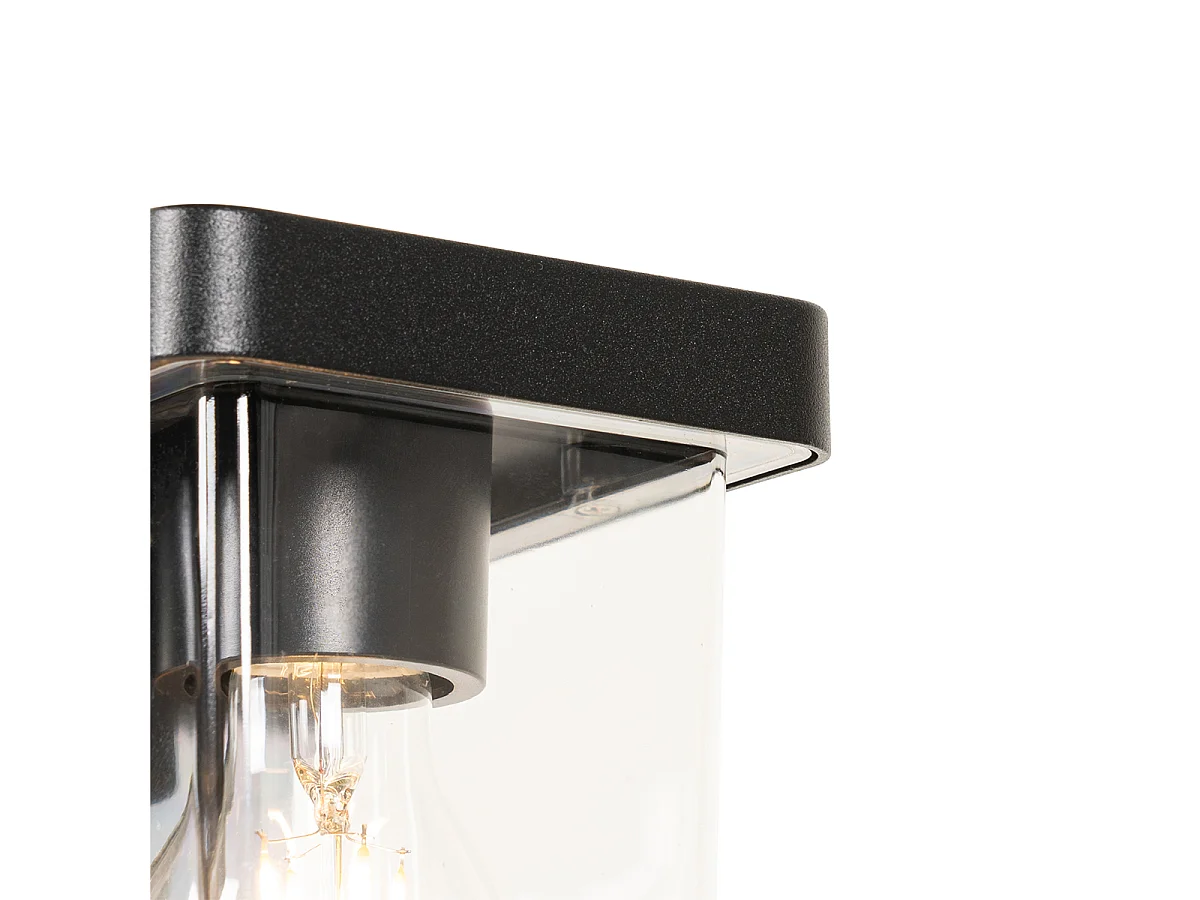 Lampadaire d'extérieur moderne noir 60 cm IP54 - Chimay