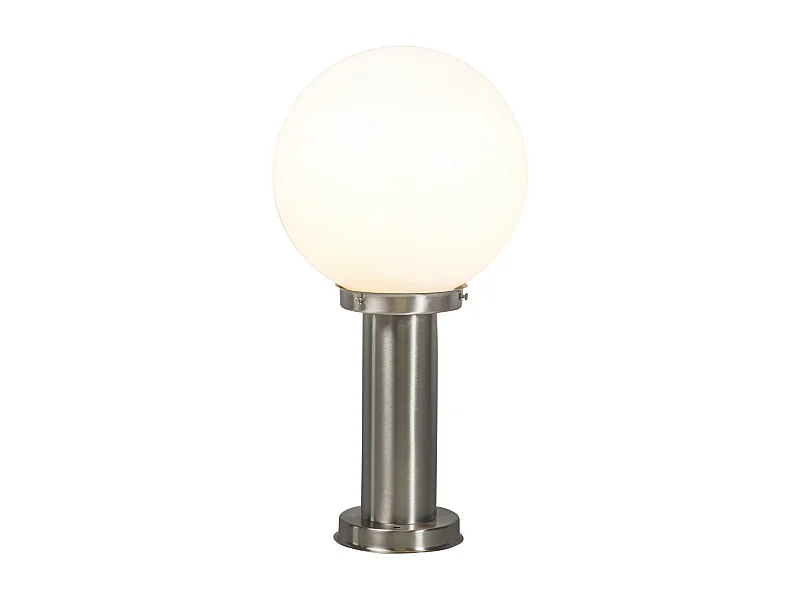 Lampadaire d'extérieur moderne en acier inoxydable 50 cm - Sfera