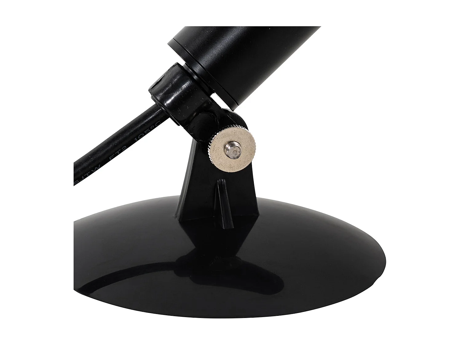 Lot de 4 spots sur piquet noir avec LED IP65 solaire rechargeable - Garly