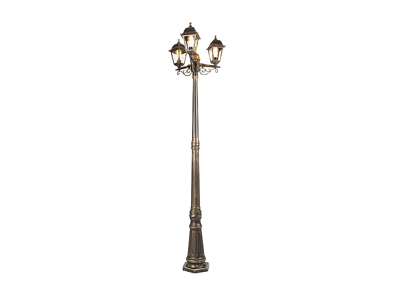 Lanterne classique or antique 3 lumières IP44 - Capital