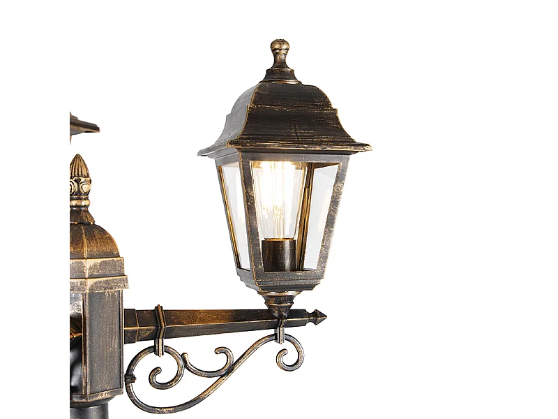 Lanterne classique or antique 3 lumières IP44 - Capital