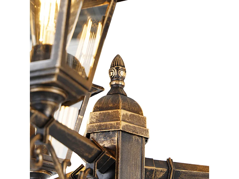 Lanterne classique or antique 3 lumières IP44 - Capital