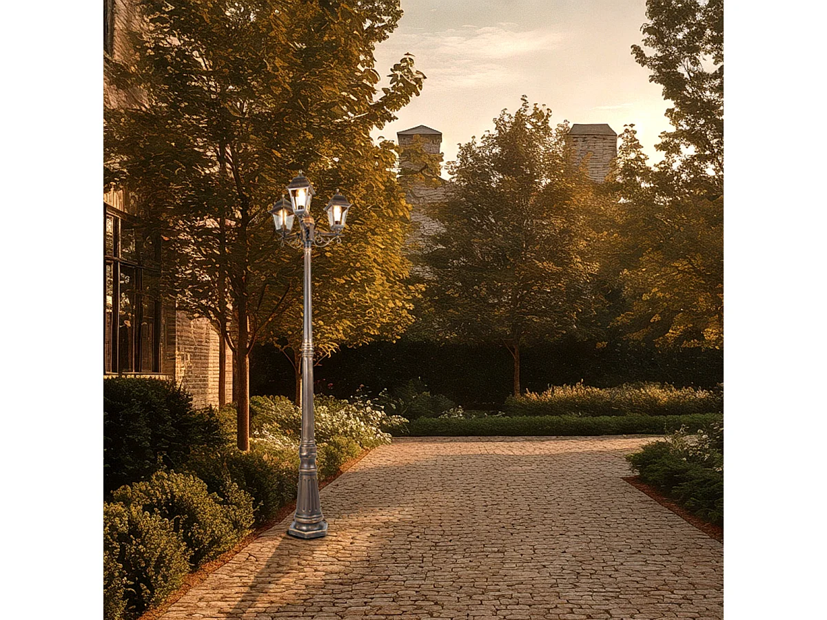 Lanterne classique or antique 3 lumières IP44 - Capital