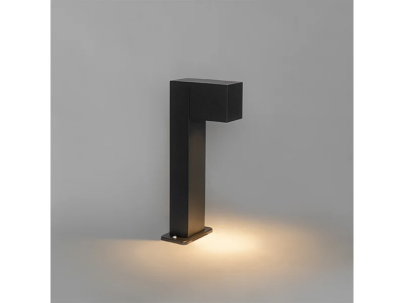 Lampe d'extérieur sur pied industrielle noire 35 cm IP44 - Baleno