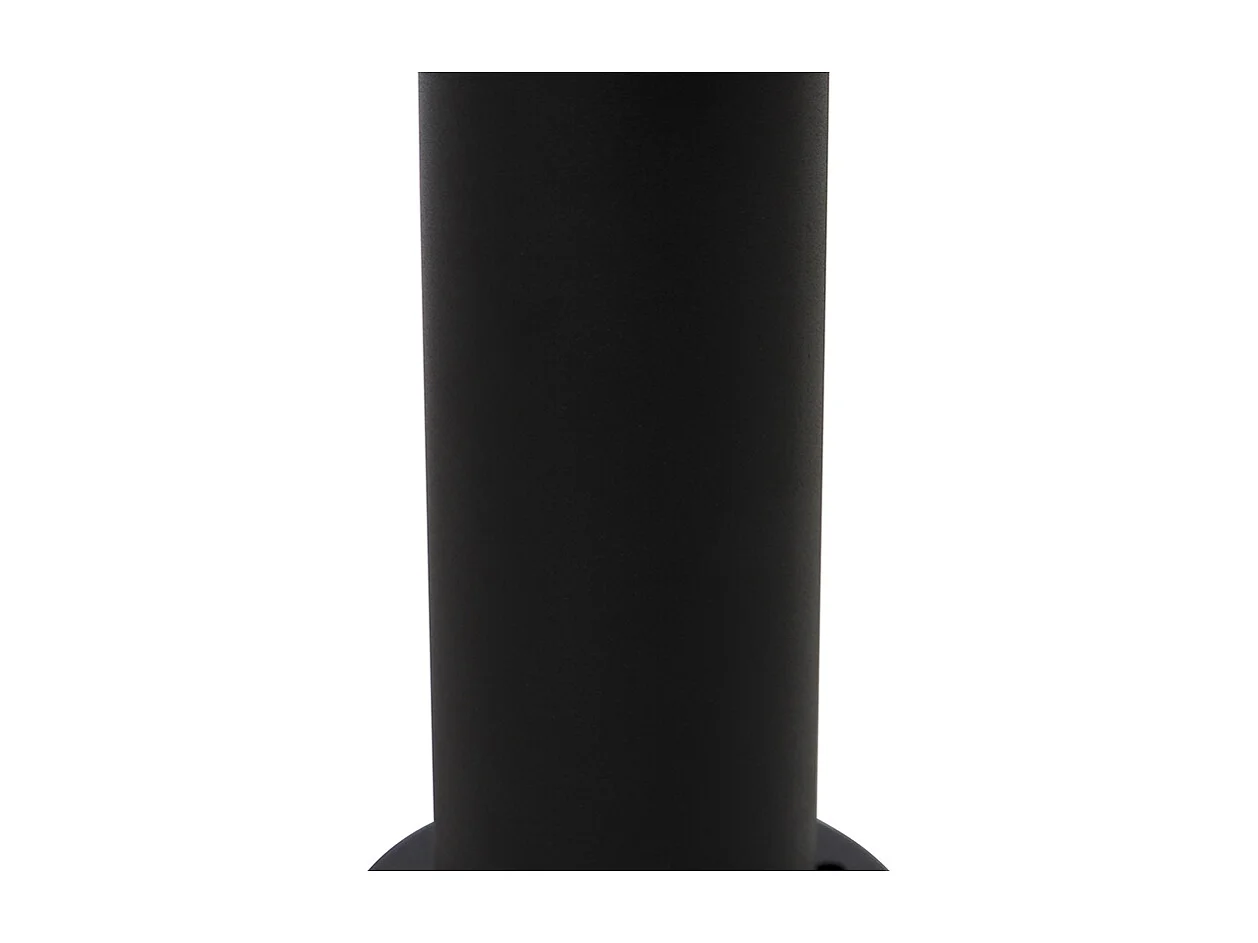 Lampadaire d'extérieur noir avec globe transparent 50 cm IP44 - Sfera