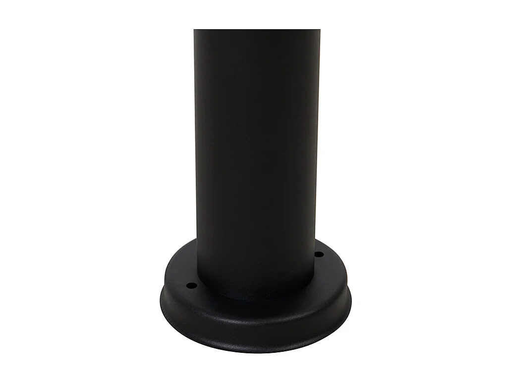 Lampadaire d'extérieur noir avec globe transparent 50 cm IP44 - Sfera