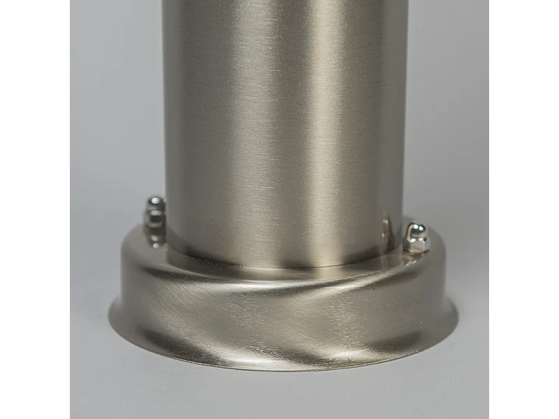 Lampadaire d'extérieur acier 110 cm IP44 - Rox avec broche de terre et gaine de câble