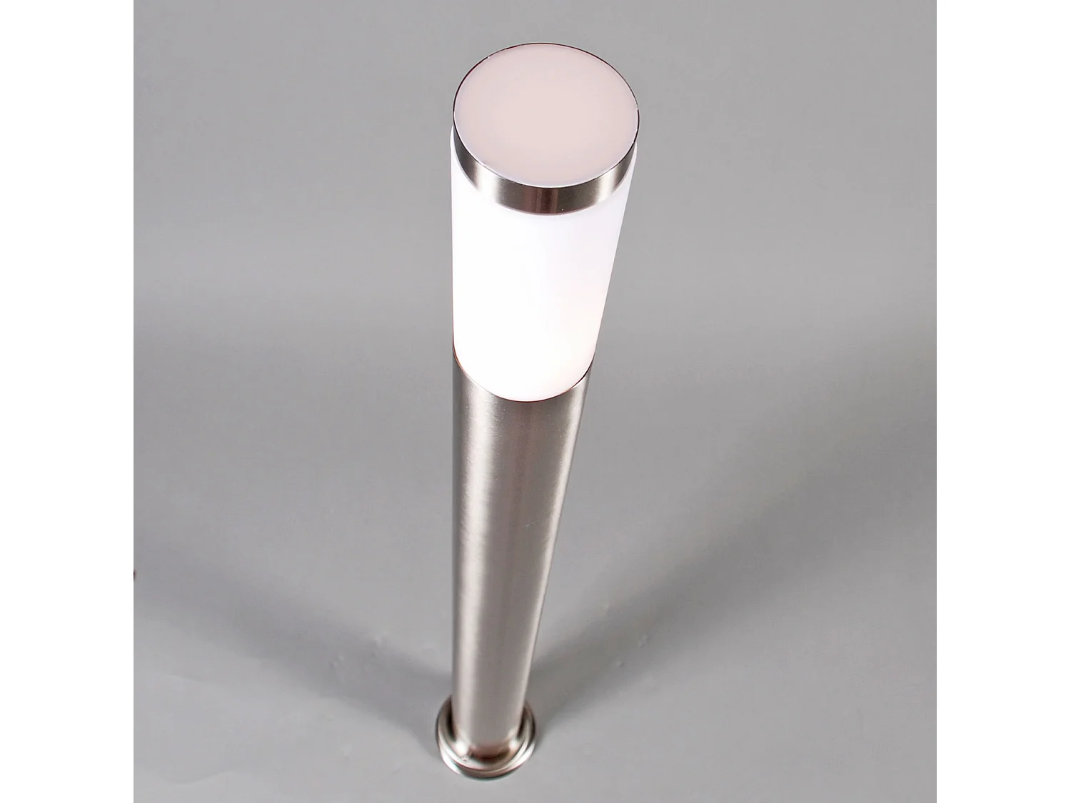 Lampadaire d'extérieur acier 110 cm IP44 - Rox avec broche de terre et gaine de câble