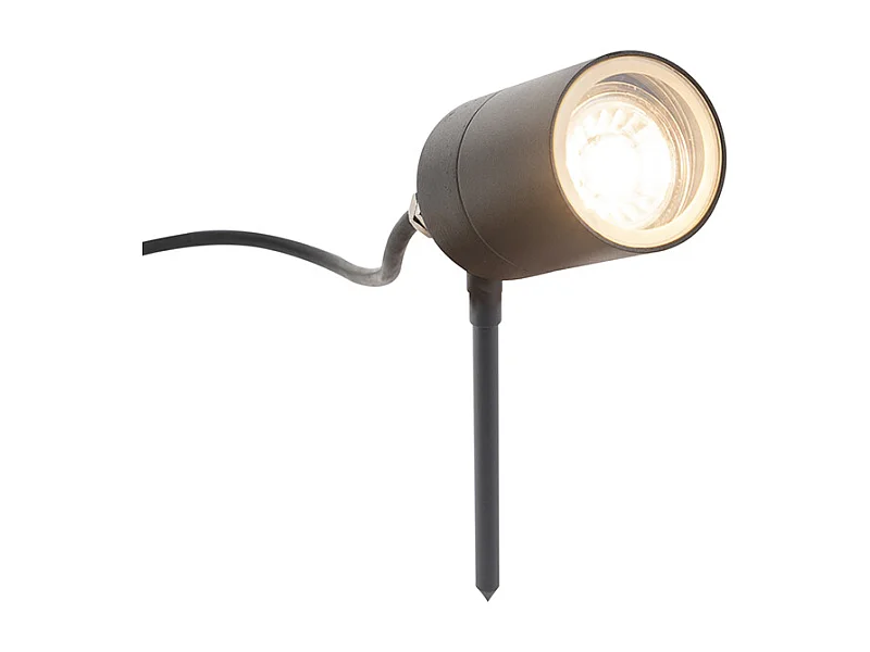 Spot de ponction anthracite réglable IP44 - Solo