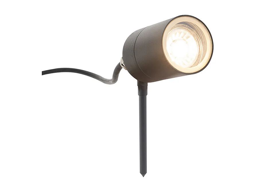 Spot de ponction anthracite réglable IP44 - Solo