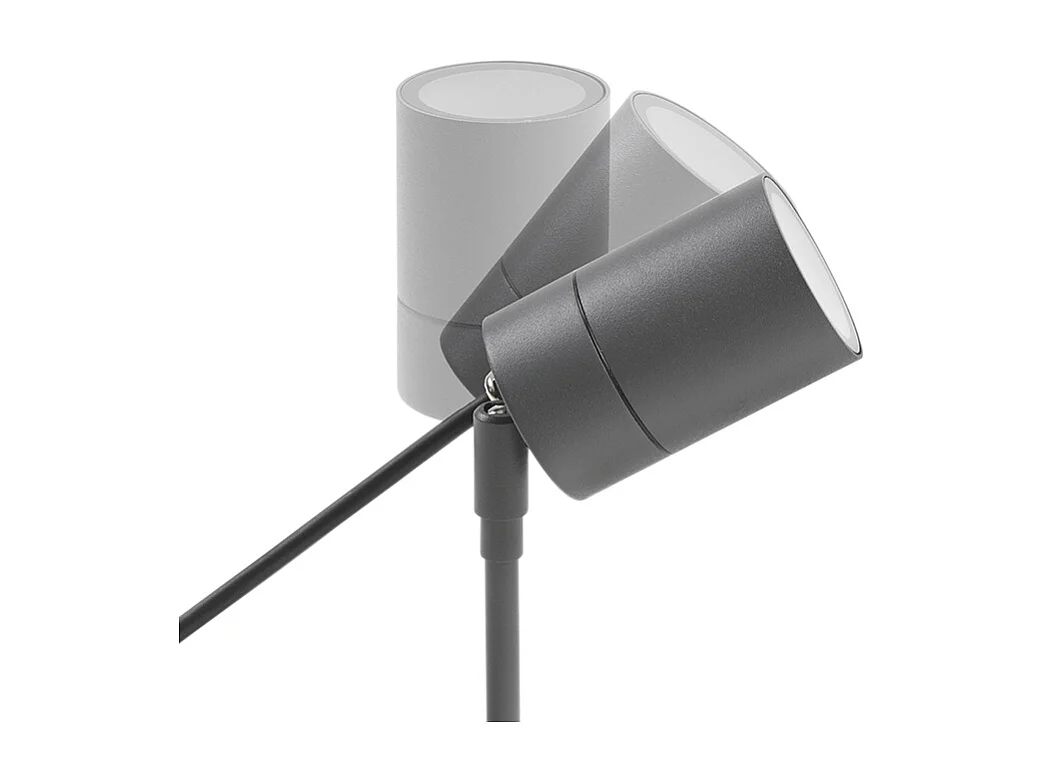 Spot de ponction anthracite réglable IP44 - Solo