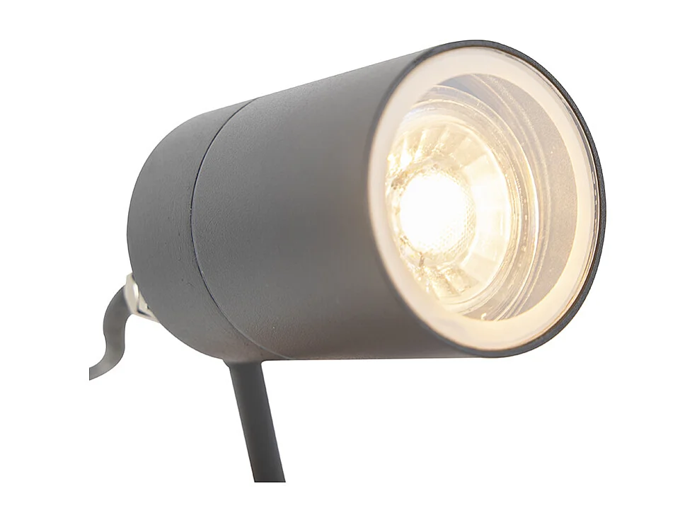 Spot de ponction anthracite réglable IP44 - Solo