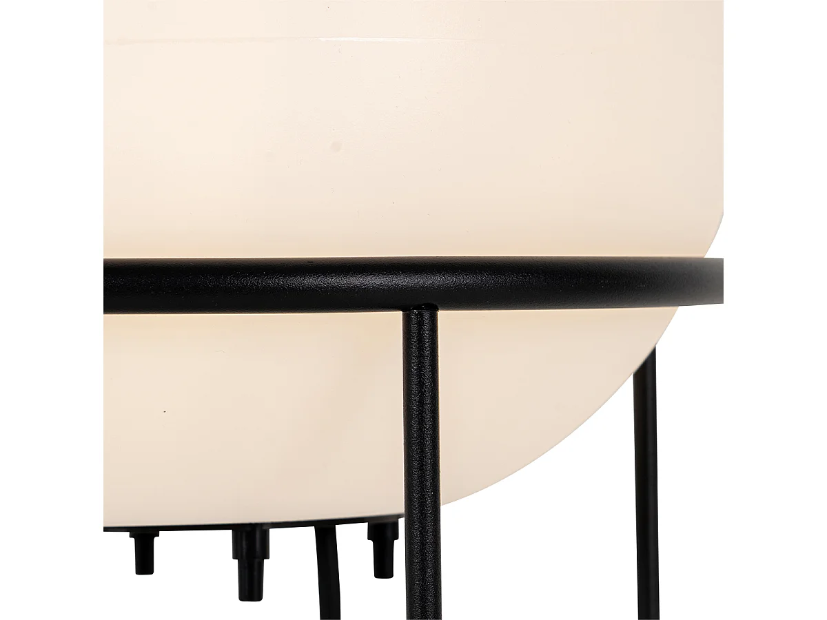 Lampadaire design d'extérieur noir - Jannie