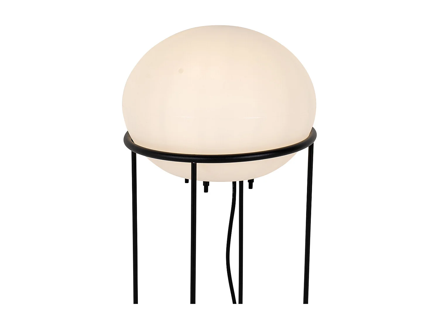 Lampadaire design d'extérieur noir - Jannie