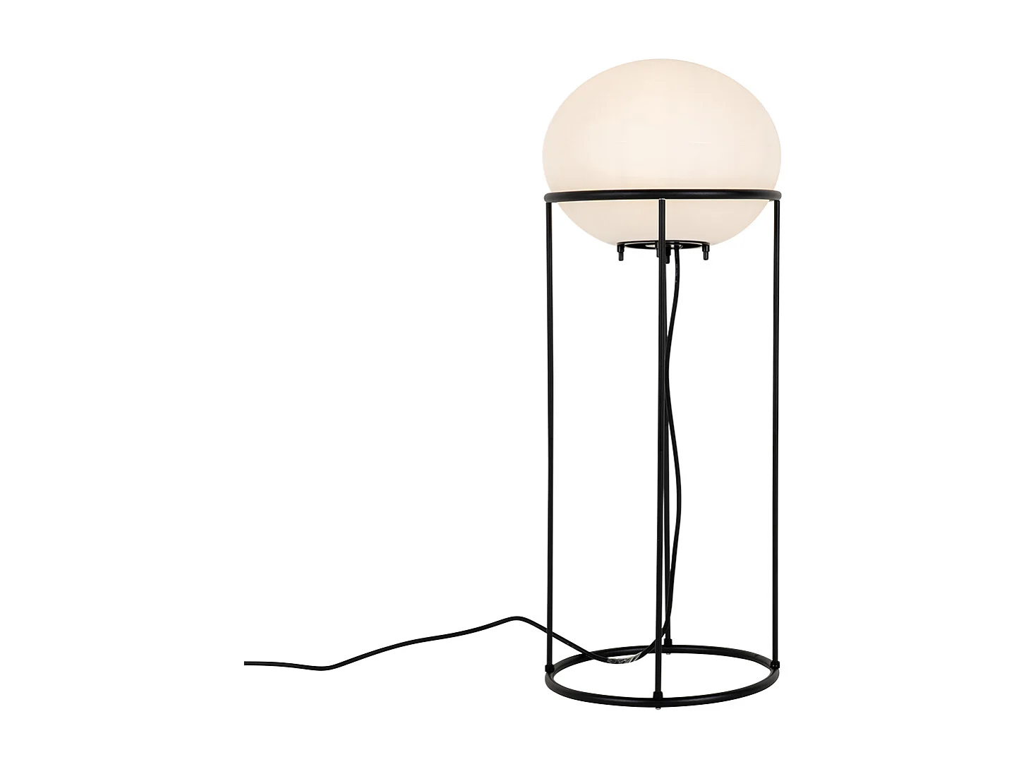 Lampadaire design d'extérieur noir - Jannie