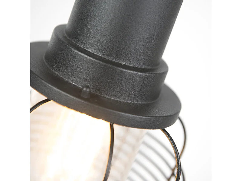 Lampe d'extérieur rustique noire IP44 - Guardado